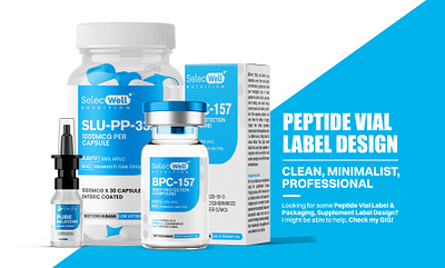 peptide sarms, vial label design, supplement label design amazon listing images peptide peptide vial label vial vial label design