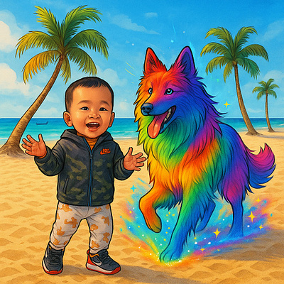 Foto de família personalizada 3d animation arte design grafico familia illustration personalizado retrato ui