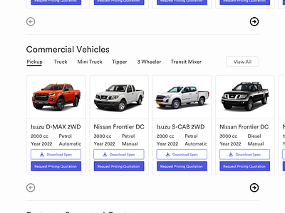 Automobiles Case Study automobiles buying cars commercial vehicles landing page pre owned cars selling trucks ui ui ux design ux web design webpage