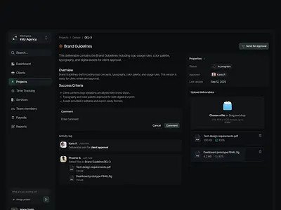 Agency OS System - Inity Agency agency agency management system agency os attio client hub client portal deliverable management deliverables linear notion os system upload file
