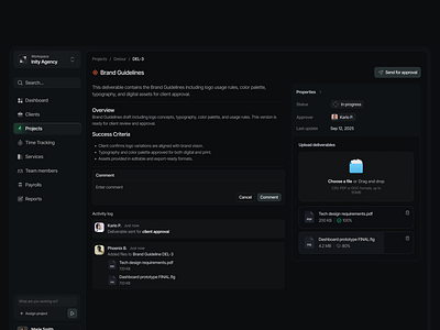 Agency OS System - Inity Agency agency agency management system agency os attio client hub client portal deliverable management deliverables linear notion os system upload file