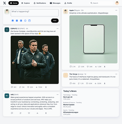 Twitter / X 🤝 Google Plus design ui user experience ux wireframe