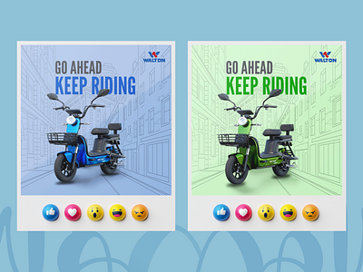 E-bike Social Media Banner ahin banner ads banner design bike branding design e bike facebook post illustration instrgram post social media banner social media banner design social media post