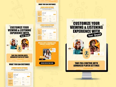 OTT Newsletter UI – Driving Engagement & Retention creativedesign digitaldesign newsletterdesign ottdesign productdesign uidesign