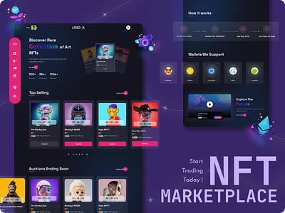 NFT Marketplace appdesign marketplace nft website website design