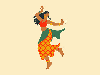 Dancer advertising graphic design illustration people vector