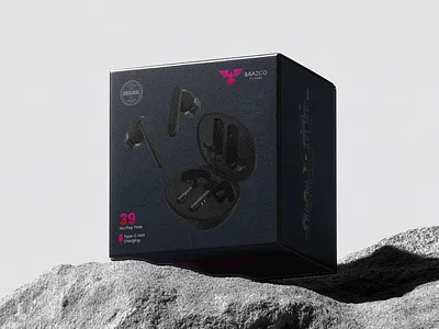 Luxury Earbuds Packaging 3d animation branding design graphic design illustration logo motion graphics ui vector
