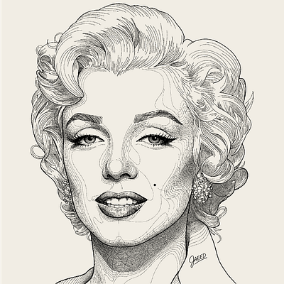 Line Halftone sketch of Celebrities and Clients branding digital illustration graphic design illustration sketch