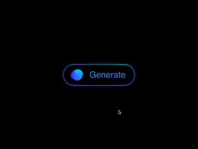 Day 93 - Generate Button animation buttondesign graphic design interactiondesign microinteractions motion graphics ui