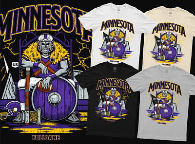 Minnesota American Football Merch Illustration american football football football apparel football drawing football illustration football merchandise minnesota minnesota vikings nfl rugby sports apparel sports drawing sports illustration sports merchandise vikings