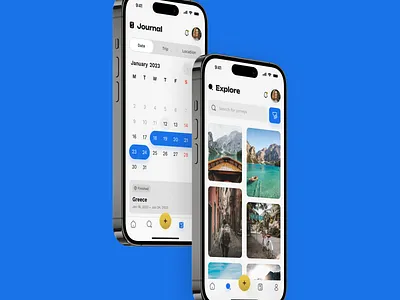 Socail media for travelers app animation app application case design inspiration planing social media travel ui uiux ux