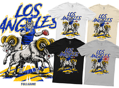 Los Angeles American Football Merch Illustration american football football football apparel football drawing football illustration football merchandise los angeles los angeles rams nfl rams rugby sports apparel sports drawing sports illustration sports merchandise