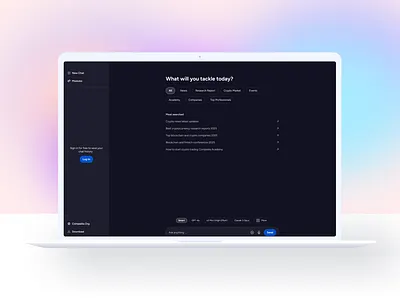 Ai CHat Bot -Coinpedia News design ui ui design ui inspiration uiux uiux design