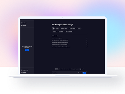 Ai CHat Bot -Coinpedia News design ui ui design ui inspiration uiux uiux design