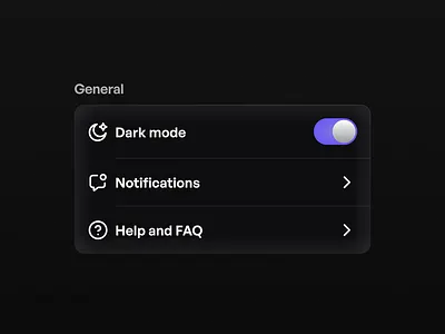 Settings design settings