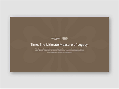 Patek Philippe x The Olympic Games - The Official Timekeeper b2b branding clock commercial design design editorial design graphic design illustration legacy luxury olympic games olympics patek philippe pitch deck design presentation design sales sport time watches