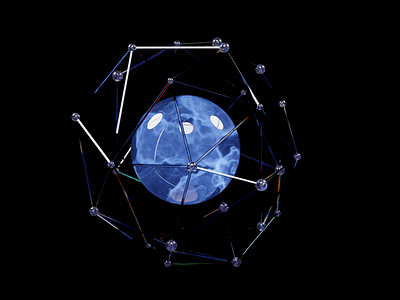 Plasma sphere 3d animation blender design illustration