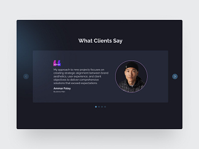 Testimonial section/ concept branding concept design figma graphic design landing page section testimonials ui ux web design website