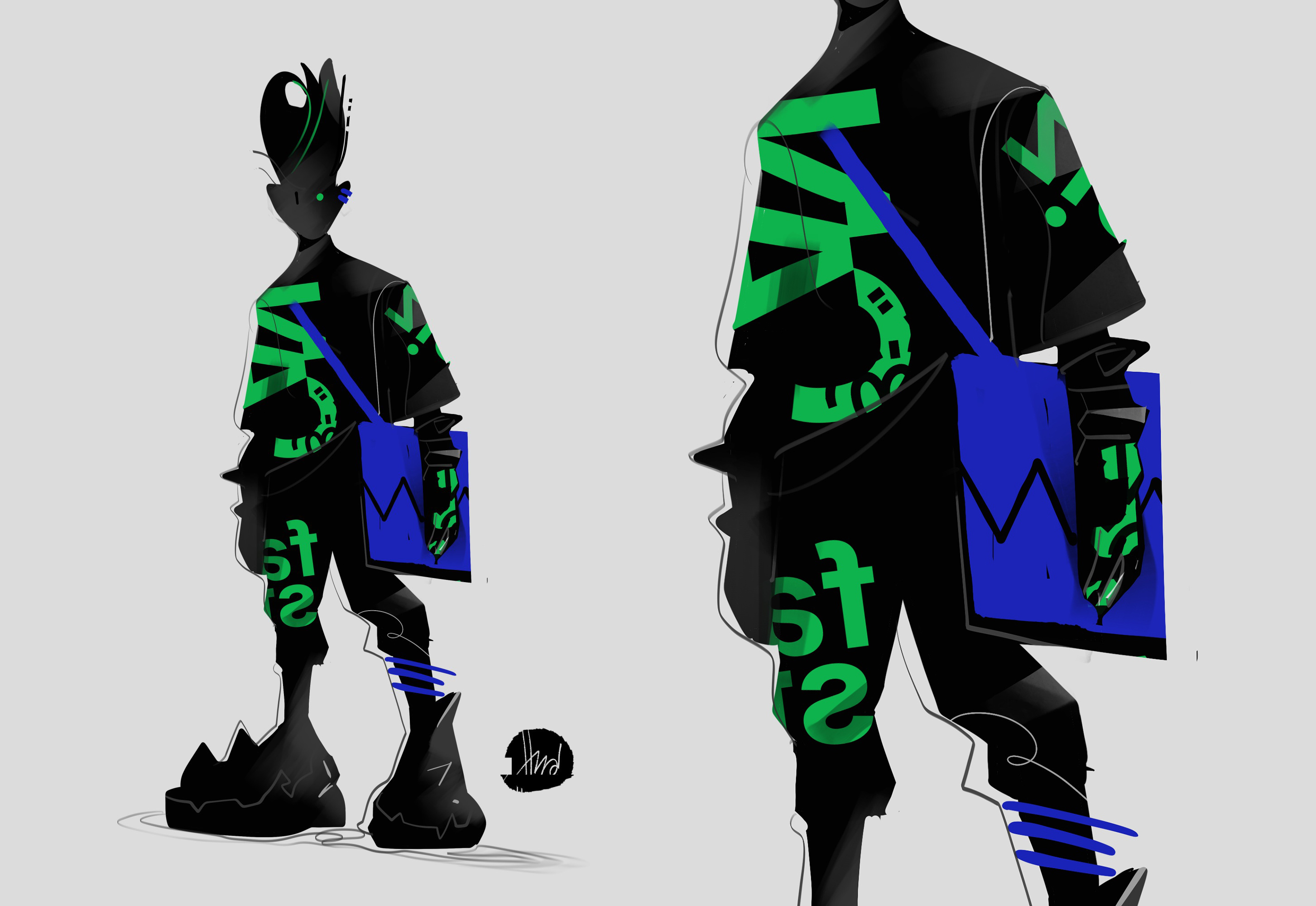Next Gen character design cyberpunk illustration life on mars lifestyle no future student urban outfit