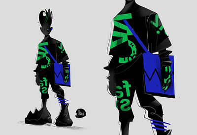 Next Gen character design cyberpunk illustration life on mars lifestyle no future student urban outfit