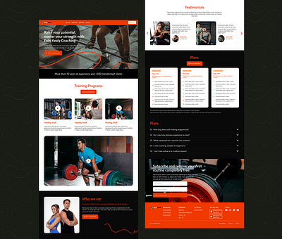 GYM web site branding design figma graphic design ui ux website