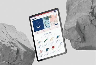 Ecommerce Jewellery Landing Page – Modern UI Design 3d animation branding design graphic design illustration logo motion graphics ui vector