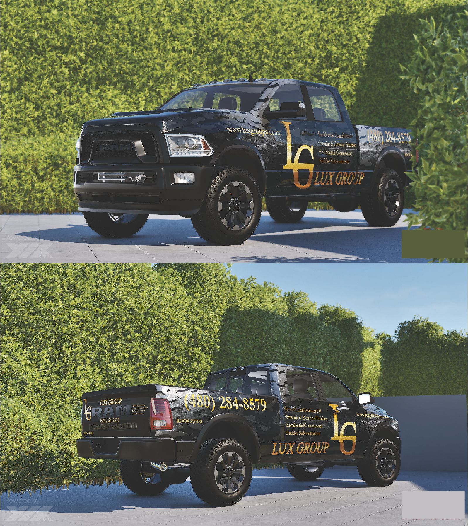 3/4 Vehicle Vinly Wrap Design