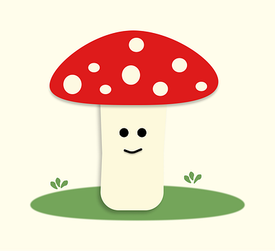 Mushroom Shape Play character design figma minimalillustration mushroom simpleforms