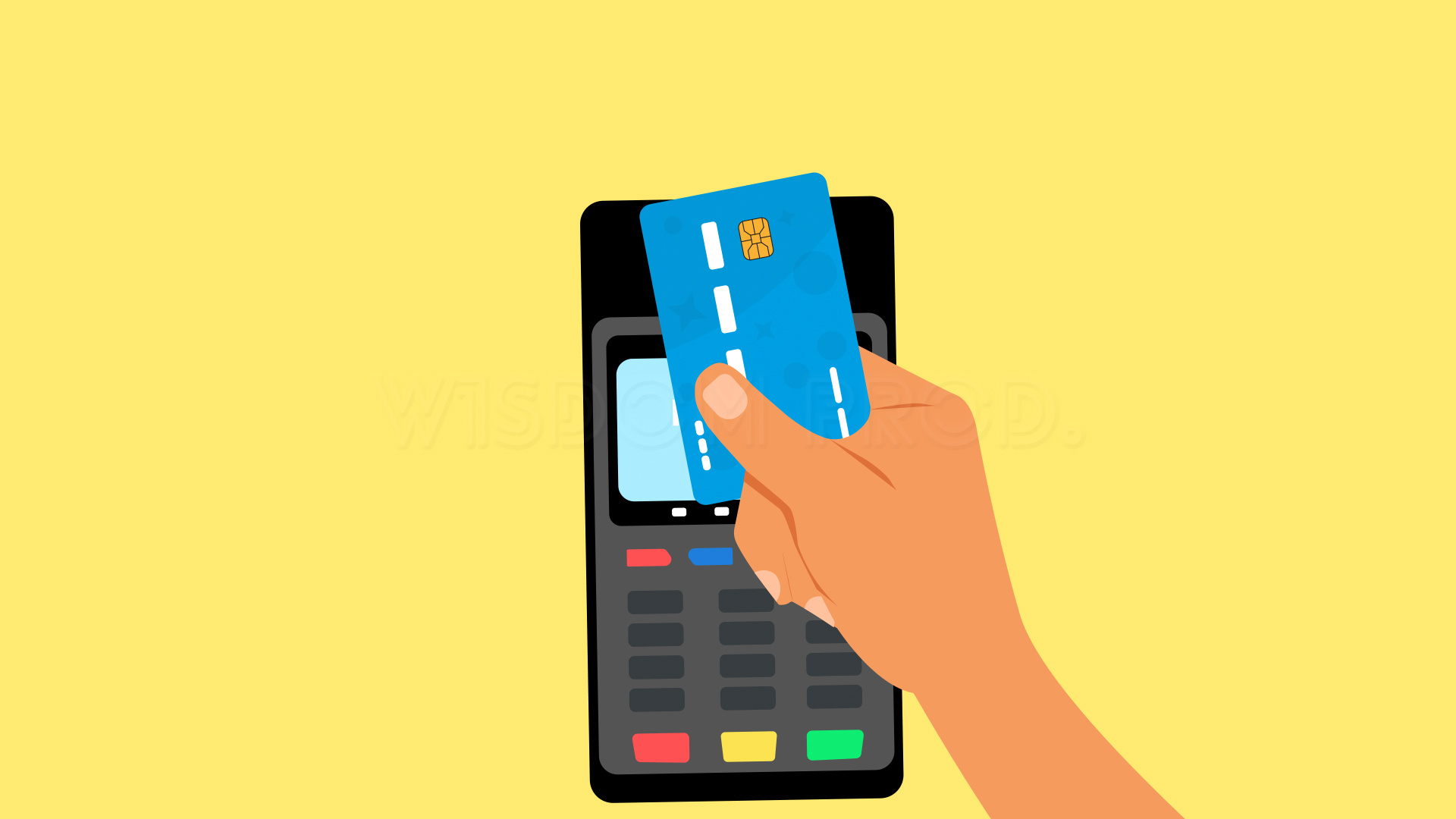 Credit Card Tap on POS Terminal – Contactless Payment Animation 2d animation adobe illustrator after effects animation illustration motion graphics vector video