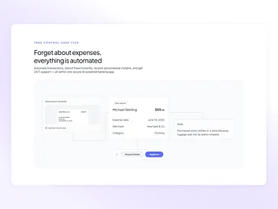 Process Section landing page process workflow