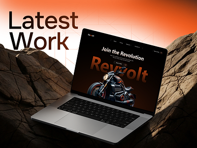 Revvolt – Futuristic Electric Bike Web UI Design ⚡🏍️ bike startups bikewebsite cleanui creativeagency electricbike evdesign framer design futuristicdesign greentech herosection landingpage modernwebsite motorcycledesign rompweb sustainablemobility uiux webflowdesign webuidesign