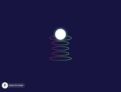 Figma Animation adobe animation ball bounce colours design figma gif illustration micro animations prototype rings ui ui design video
