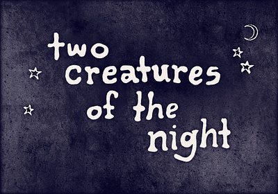 Creatures of the Night graphic design illustration photoshop typography vector