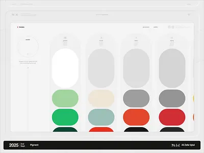 Pigment animation apple brutalist color picker dashboard freeform interactive liquid glass minimal minimalism minimalist mobile motion motion design tablet touch ui ux webapp