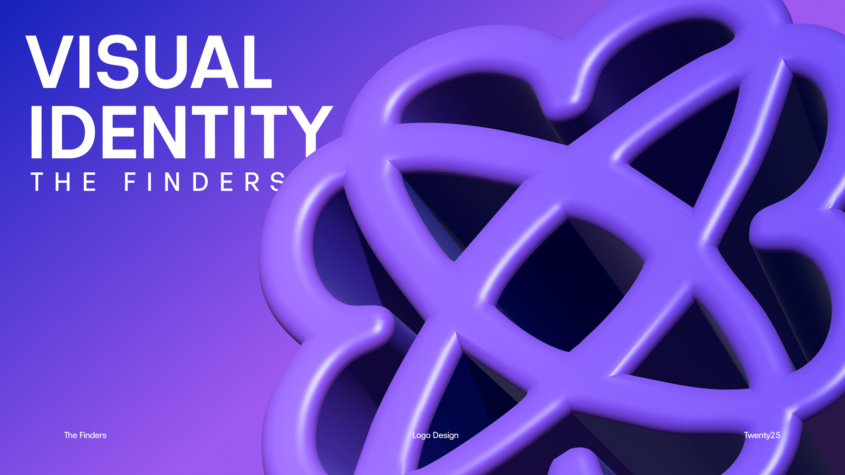 The Finders Visual Identity 3d brain branding graphic design life balance logo logo design meditation mental health mindfulness personal growth visual identity