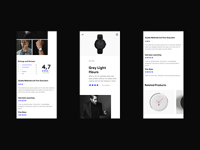 Watch Store app clean design interface ios minimal store ui ux watch watches