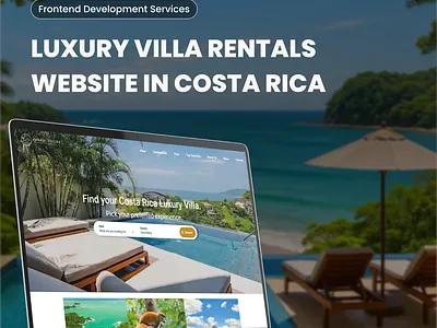 Luxury Villa Rentals Webite in Costa Rica luxury product design travel uiux web design website