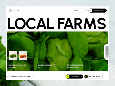 Niagara - Local Farms Company agency branding company design ecommerce elementor farming framer fruits landing online page shop store ui vegetable webflow website wordpress