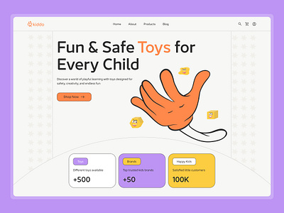 Kid Store eCommerce Website action ecommerce ecommerce website ecommerce website design elementor hero section kids landing marketing page shop shopify shopping cart store toy ui website