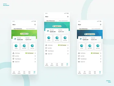 Cicil.co.id – Account Profile Page branding design finance minimalist mobile profile simple tech ui