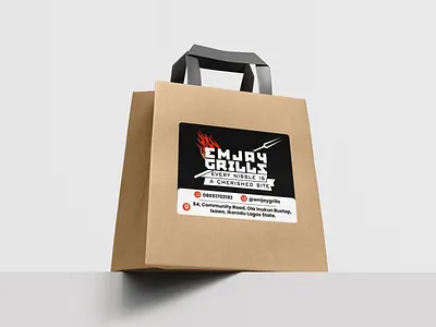 EMJAY Grills - Grilling Brand branding design graphic design grill ideas inspo logo packaging design photoshop print product social media stickers top