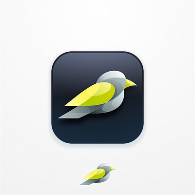 Bird Gradient App Logo app button designs gradient icon logo
