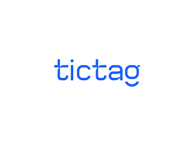 Tictag - Gaming Company Logo blue brand identity branding branding agency gaming app logo gaming logo logo modern logo t logo tictag typographic logo ui white wordmark logo