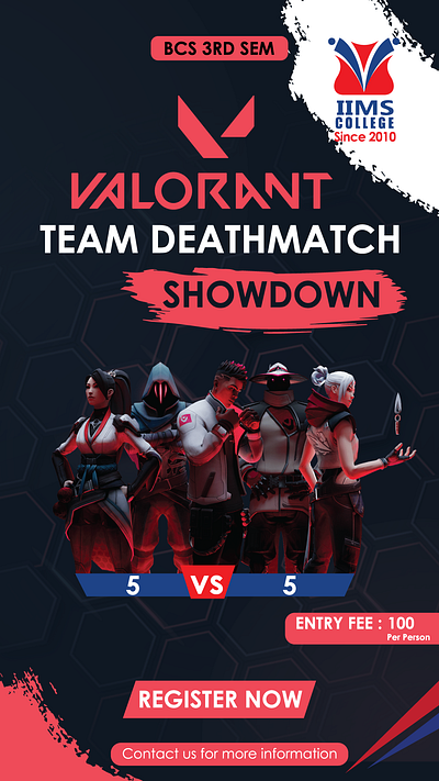 Valorant Showdown - Banner Design branding design graphic design illustration typography vector