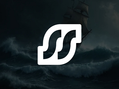 Sea logo, wave logo, letter logo, s logo abstract logo branding letter mark logo logo design minimalist logo ocean s letter s logo design sea simple symbol wave