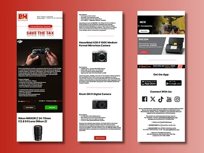 Modern Email Design for B&H Product Promotion automation campaign design canva ecommerce ecommerce email email design email marketing design email newsletter design figma figma email design flow klaviyo layout design mailchimp marketing email design newsletter product launch promotional email