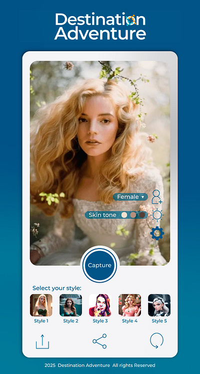 Keshot :: Destination Adventure : GUI test design gui ui ux uxui