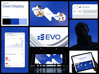 EVO - Finance Technology Visual Identity bank bank app branding design evo experimental finance finance technology fintech branding future finance futuristic design graphic design logo logo design mobile banking typography ui visual identity