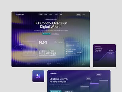 ApexInvest - Asset Management Website asset asset management clean funds homepage invest investment landing page manage management portfolio stock ui web web design website website design