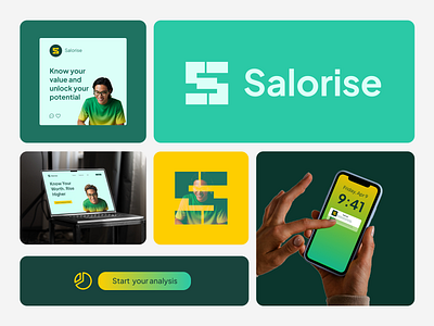 Salorise : Visual Identity For Salary Analysis Platform analysis logo branding career growth logo data management ecommerce icon identity job platform logo logo design logo designer logotype modern logo s logo saas salary analysis software symbol typography
